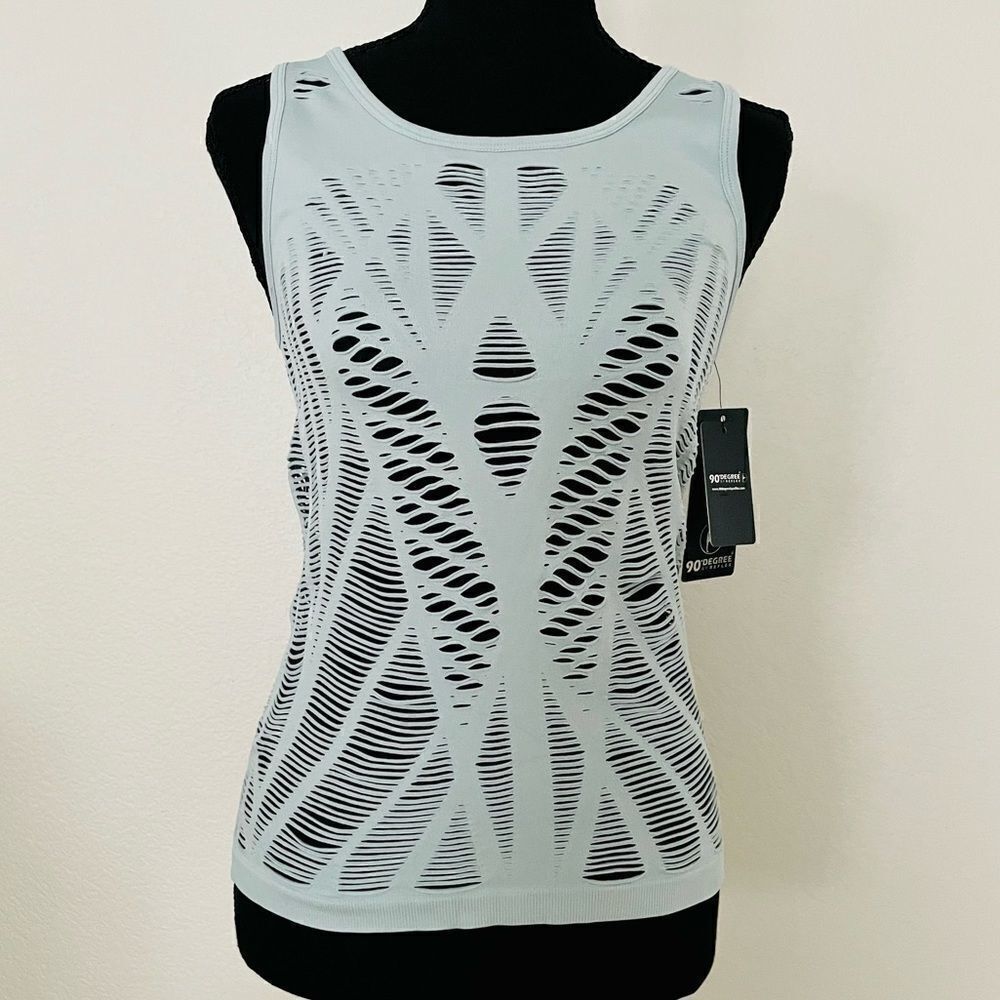 NWT 90 Degree by Reflex Women’s Seamless Cutout Tank Top - Picture 1 of 4